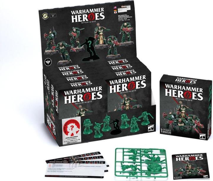 Actual product image Games Workshop Warhammer Heroes Miniatures Dark Angels Display (8) (Plastic)