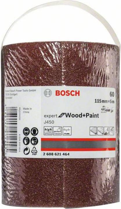 Image du produit Bosch Professional Zubehör Papier abrasif Ponceuse à main 11m (60)
