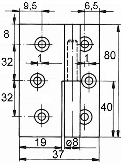 Produktbild FS Möbelbänder, Rollendurchmesser 8 mm (1 Stk.)