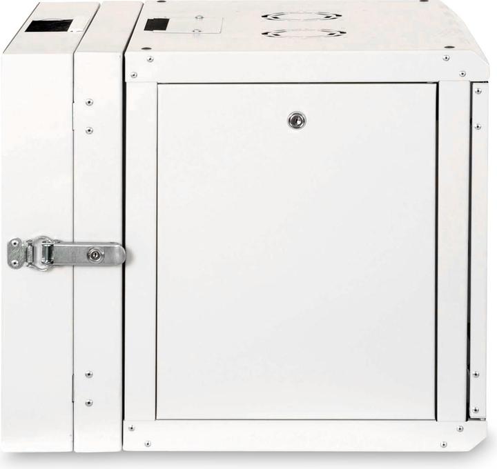 Actual product image Digitus Wall Mounting Cabinet Unique Series - double sectioned, pivoted (9 RU, 19 inch rack)