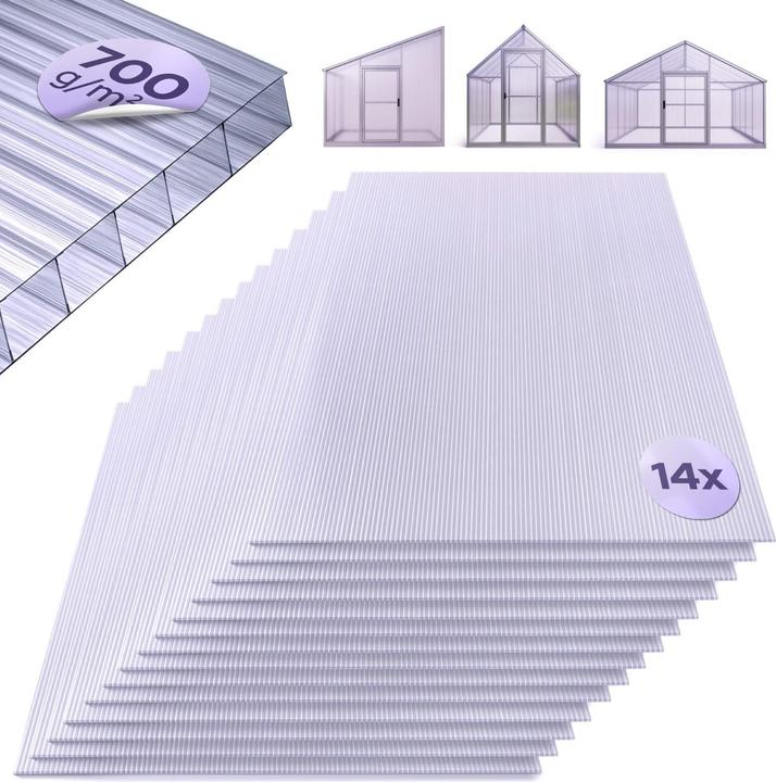 Actual product image Arebos Hohlkammerstegplatten