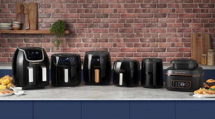 Produktbild Russell Hobbs Luftfritteuse mit zwei getrennten Körben, 8 Programmen, Touchscreen und Spülmaschinenfest