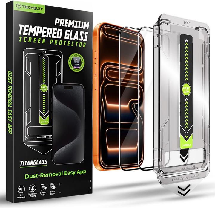 Image du produit Techsuit TitanGlass FullCover (2 pack) (2 pcs, Apple iPhone 17 Pro Max)