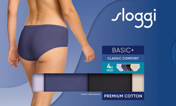 Image du produit Sloggi Basic+ Midi C4P (paquet de 4, 40)