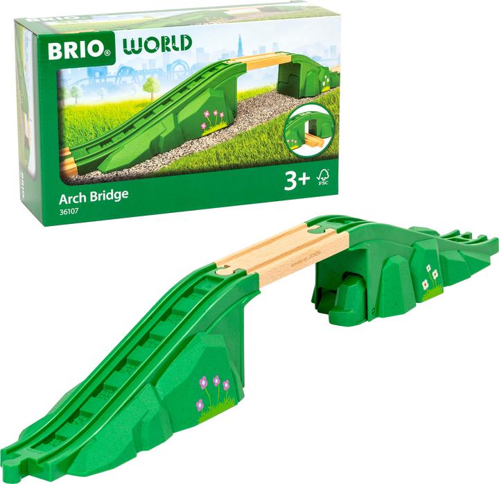 Image du produit Ravensburger BRIO World - 36107 Pont modulaire | Accessoires de train pour enfants de 3 ans et plus