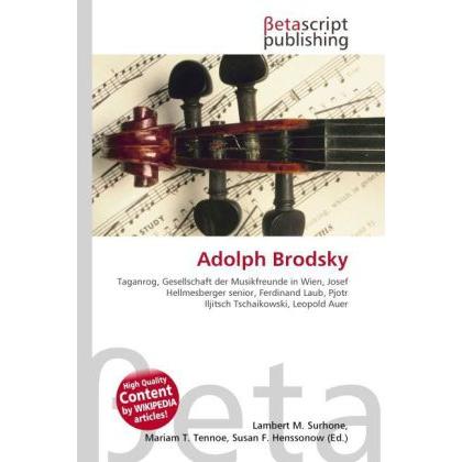 Adolph Brodsky, Fachbücher