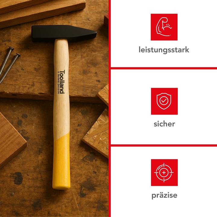 Actual product image Velleman Hammer - Wooden Handle - 300 g (400 g)