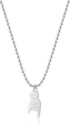 Immagine prodotto Sagapo S'Agapµ - Collana originale in acciaio Rock 'n' Roll Smile SSM004 (Acciaio)