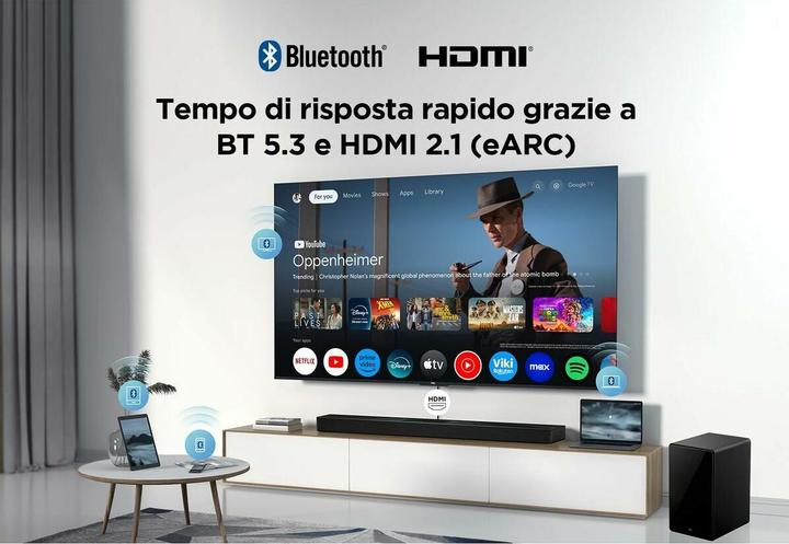 Actual product image TCL Q75H Q Class 5.1.2 Channel Sound Bar with Dolby Atmos, Ray Danz Technology, and Wireless Subwoofwer (620 W, 5.1.2 Channel)