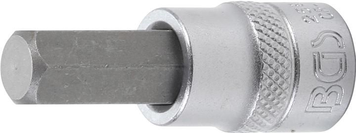 Actual product image BGS Bit Socket 10 mm (3/8") Drive internal Hexagon 10 mm (Hexagon socket with locking pin (TR))
