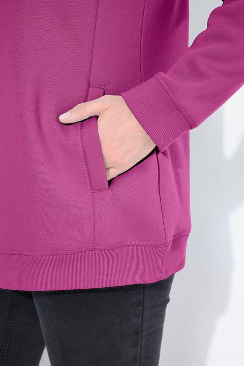 Produktbild Ulla Popken Sweatshirt, weiter Stehkragen, Taschen, Raglan-Langarm (54)