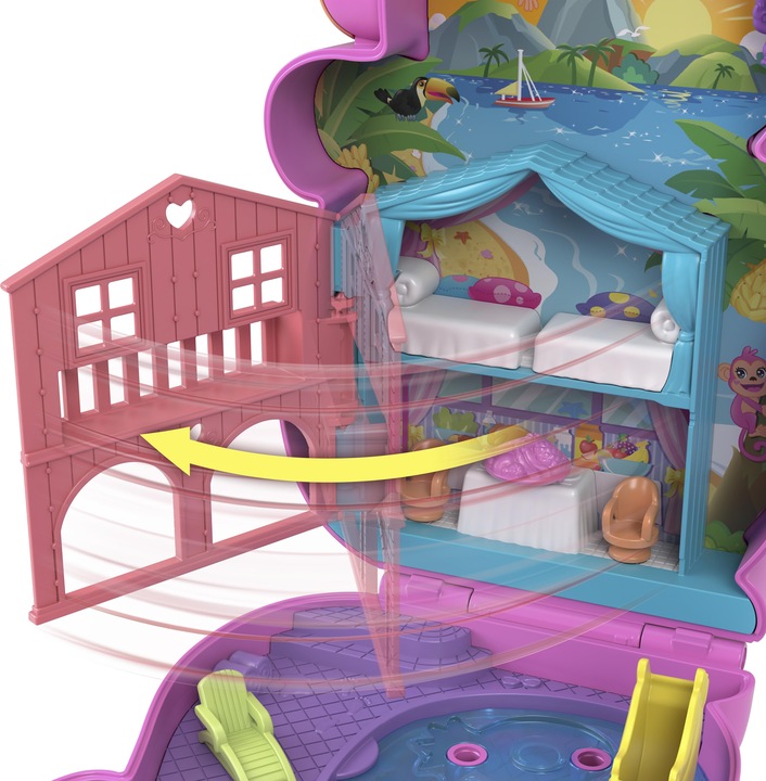 Image du produit Polly Pocket Set de jeu maman singe et bébé