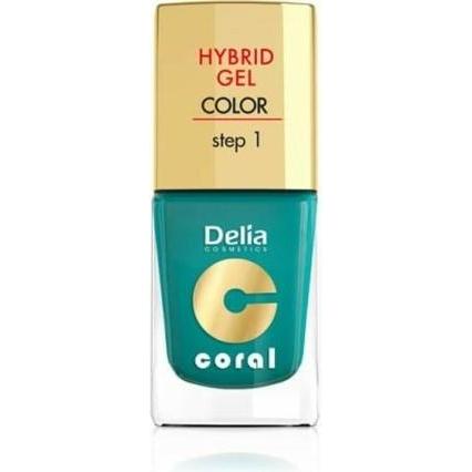 Delia Cosmetics, Nagellack, Cosmetics Coral Hybrid Gel Nail Polish No. 10 Metallic Green 11ml