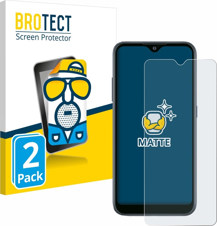 Actual product image BROTECT Anti-glare screen protector matt (2 Piece, Samsung Galaxy A02)