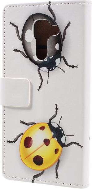 Produktbild MU Style Case aus Leder mit farbige Marienkäfer (Blackberry DTEK60)