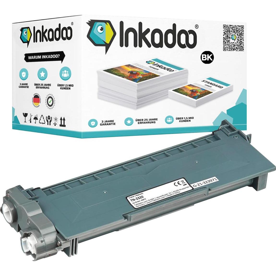 Inkadoo, Toner, Kompatibel Toner für Brother HL-L 2380 DW ca. 2.600 Seiten