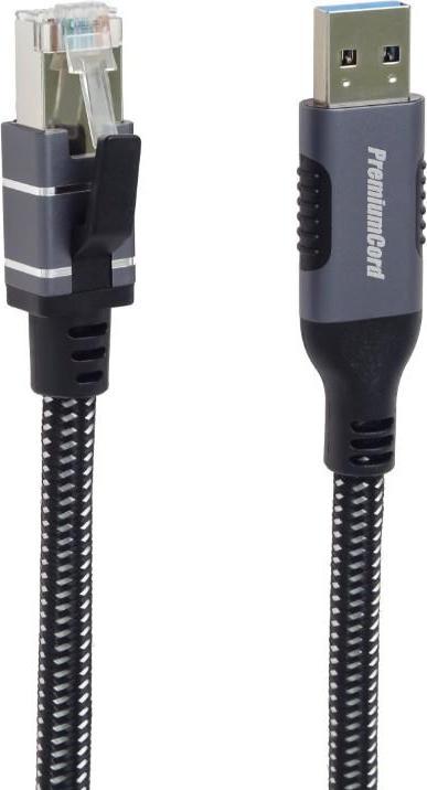 Actual product image PremiumCord Ethernetový kabel USB3.2 na LAN RJ45 10/100/1000, 1m (1 m)