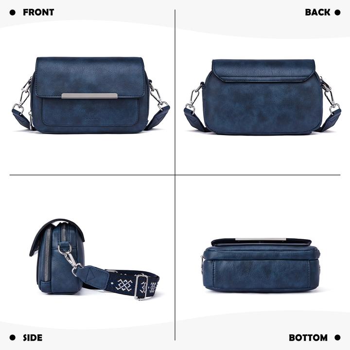 Produktbild Only-Bags.Store Handy Umhängetasche, Vegan Leder Crossbody Bag Umhängetasche mit verstellbarem abnehmbarem breitem