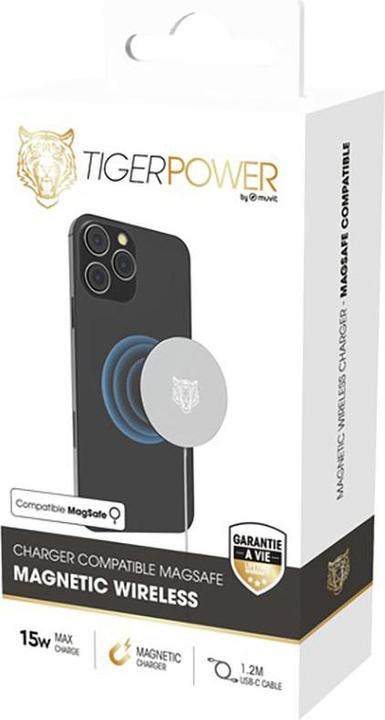 Image du produit Tiger Chargeur de puissance sans fil magnétique Magsafe (15 W)