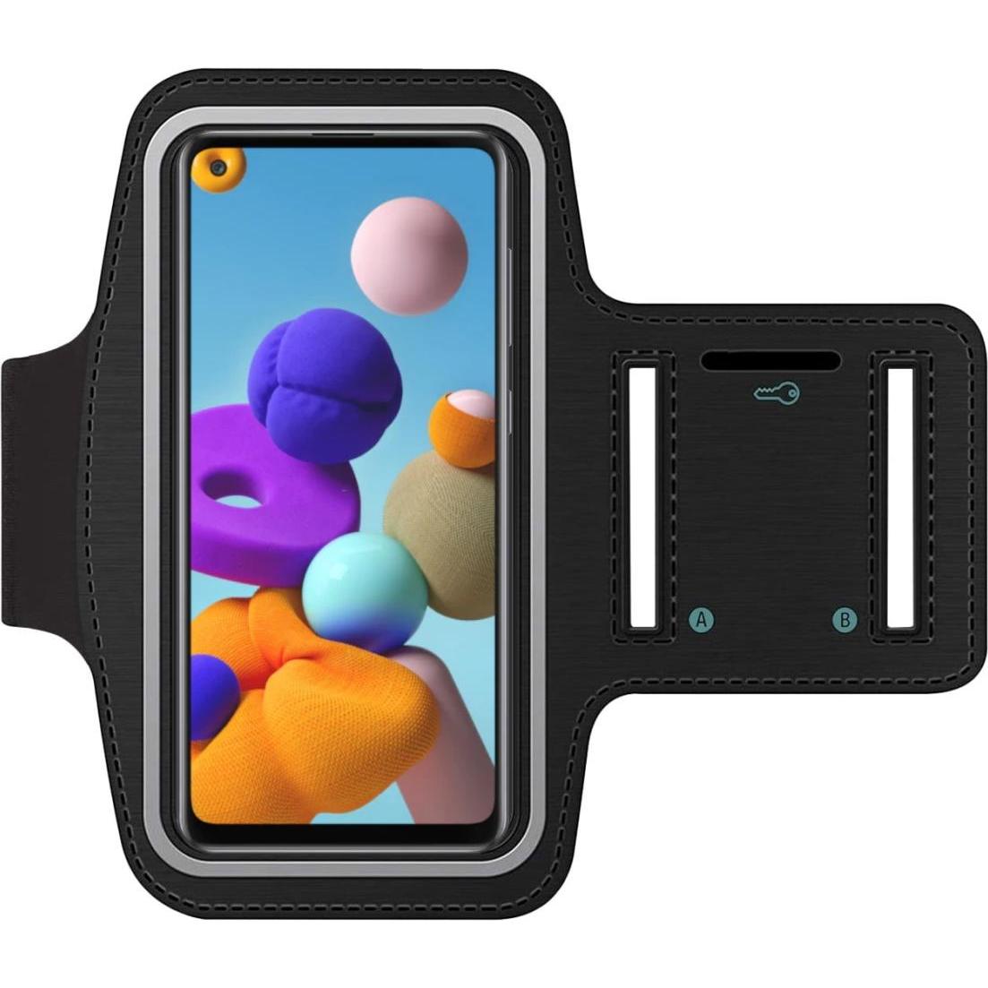 Thumbnail - SmartFitness Samsung Galaxy A21s Handy Sport Armband, Smartphone Sportarmband, Schwarz
