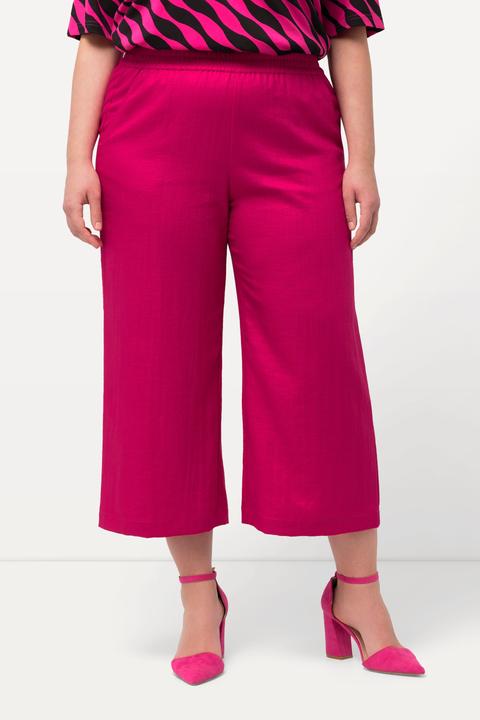 Image du produit Ulla Popken Jupe-culotte longueur mollet, jambe large et taille élastique (48)