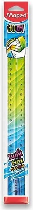 Actual product image Maped Flat ruler Twist'n Flex DECOR, 300 mm, unbreakable (30 cm)