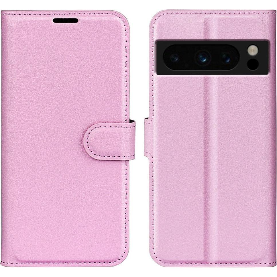 Thumbnail - Cover-Discount Google Pixel 8 Pro - Leder Etui Hülle rosa (Google Pixel 8 Pro), Smartphone Hülle, Rosa