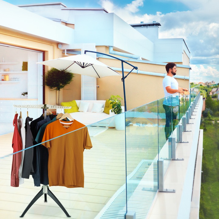 Produktbild Relaxdays Wäscheständer (1.28 m)