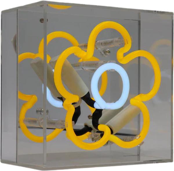 Actual product image Locomocean Mini Acrylic Box Neon - Margritli yellow