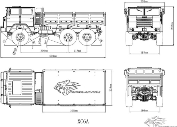 Produktbild Cross-RC XC6 Trial Truck Kit 6x6 (Kit)