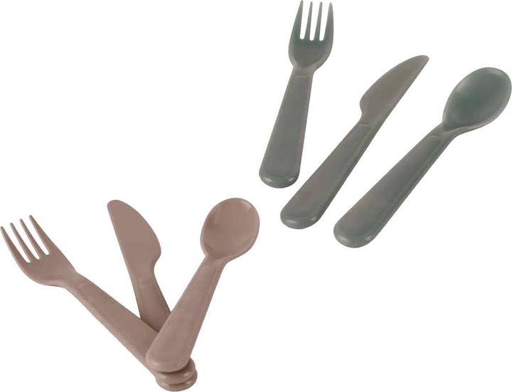 Actual product image dantoy Tiny Organic Cutlery Set g/green 2pcs