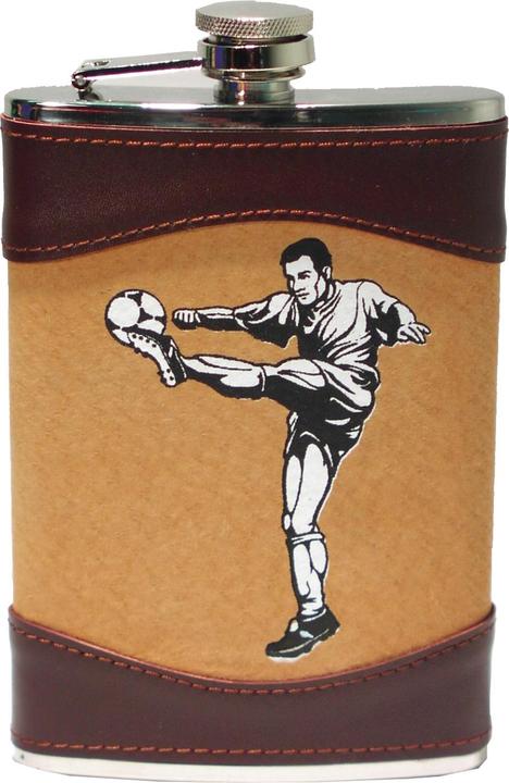 Mayer - the gift factory Flachmann 20cl "Fussball" - 4 Stück (200 ml)