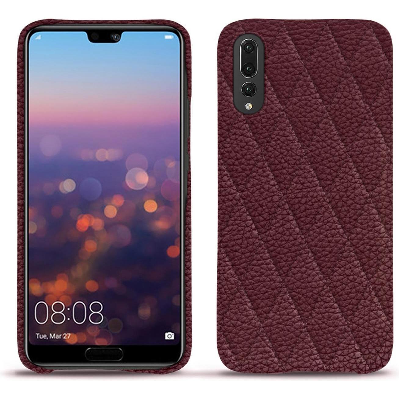 Noreve Lederschutzhülle (Huawei P20 Pro), Smartphone Hülle, Violett