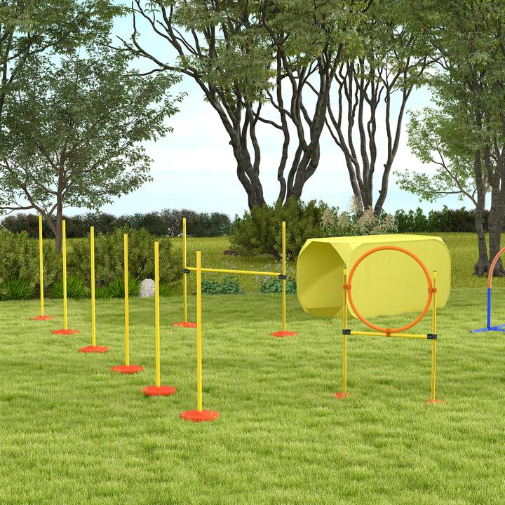 Immagine prodotto PawHut Set di agilità per 4 diverse varianti di allenamento (Destrezza)