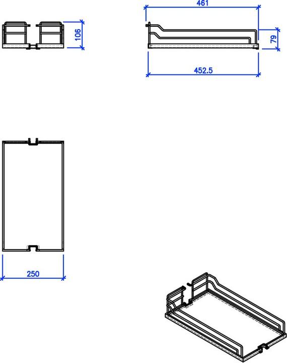 Produktbild Peka Metall Einhängetablare Arena Classic (1 Stk.)