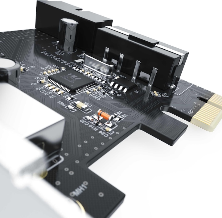 Actual product image CSL USB 3.2 Gen1 PCI Express Card PCIe Controller - 2X External 1 x Internal Header - Interface Card
