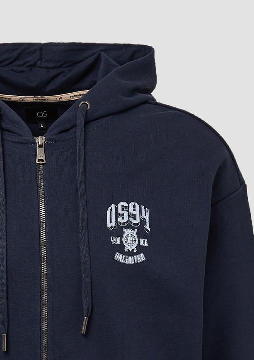 Produktbild s.Oliver Sweatshirt Jacke Hoodie-Sweatshirtjacke mit Frontprint (M)