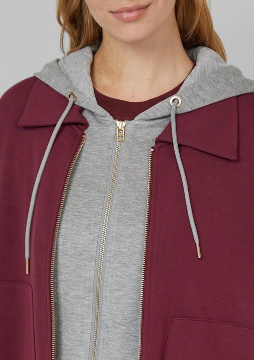 Produktbild s.Oliver Sweatshirt Scuba-Sweatjacke mit herausnehmbarem Einsatz (38)