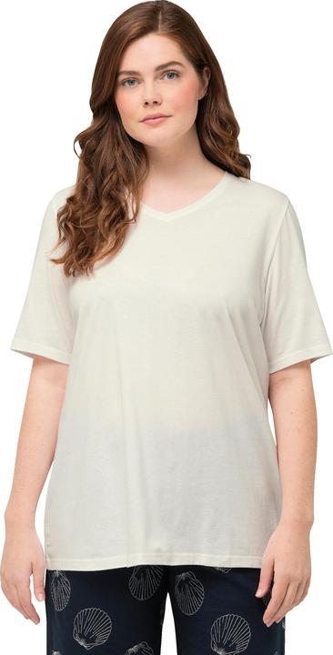 Produktbild Ulla Popken T-Shirts, 2er-Pack, V-Ausschnitt, Halbarm (50, 52)