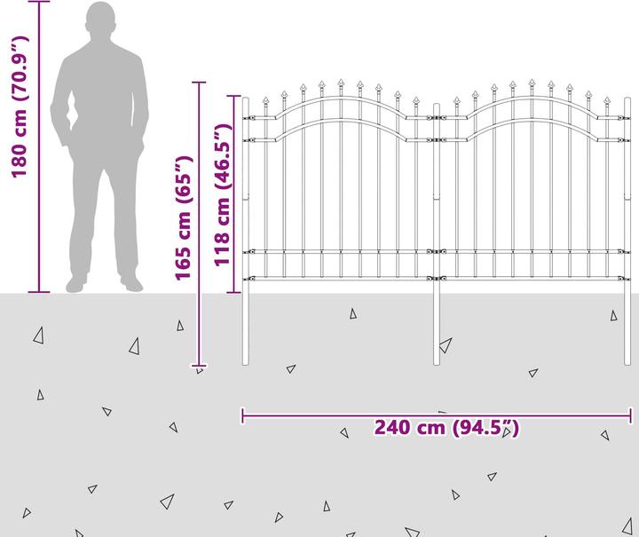 Produktbild vidaXL Gartenzaun