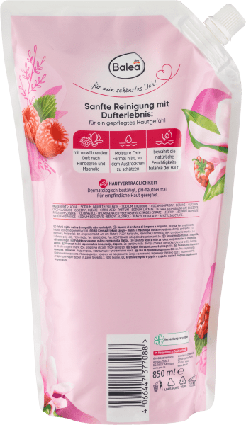 Actual product image dm Balea Cream Soap Raspberry & Magnolia Refill (Liquid soap, 850 ml)