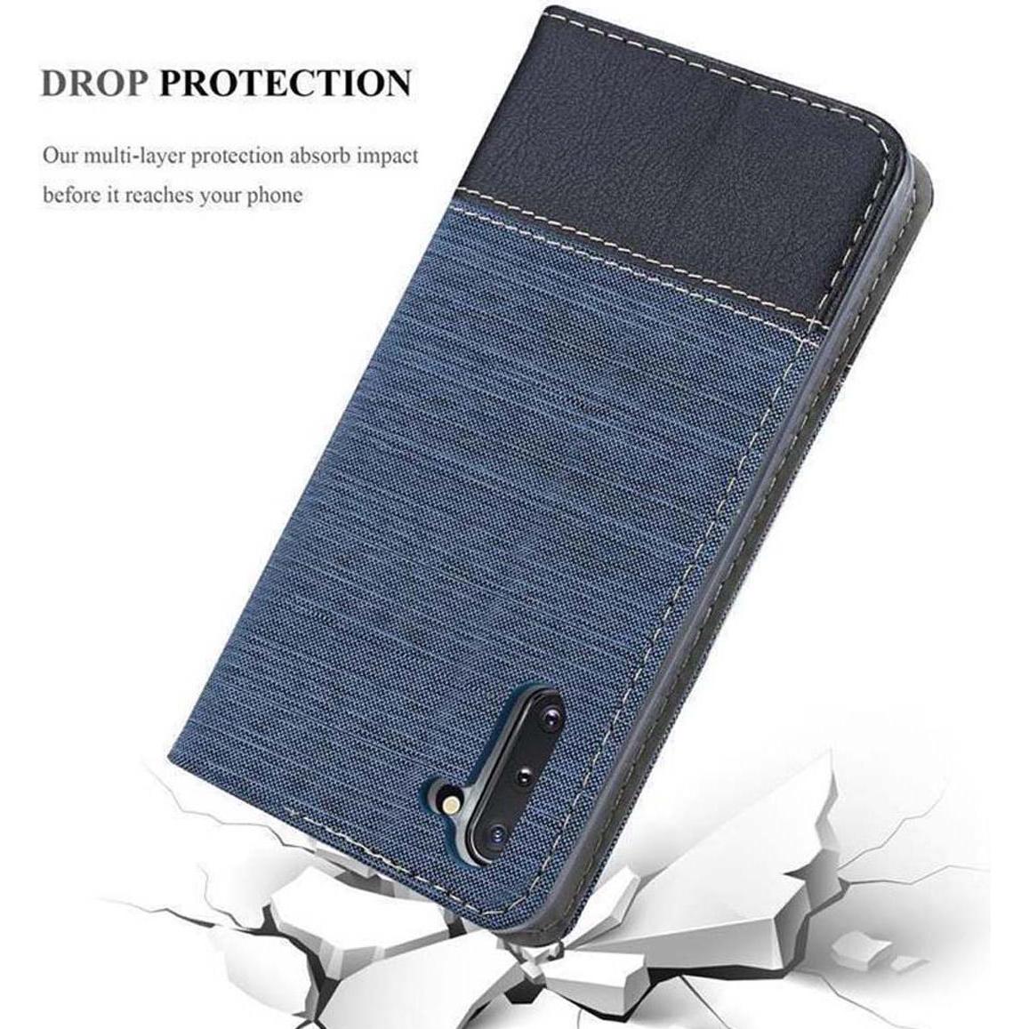 Thumbnail - Cadorabo Book Jeans Optik Cover (Samsung Galaxy Note 10), Smartphone Hülle, Blau