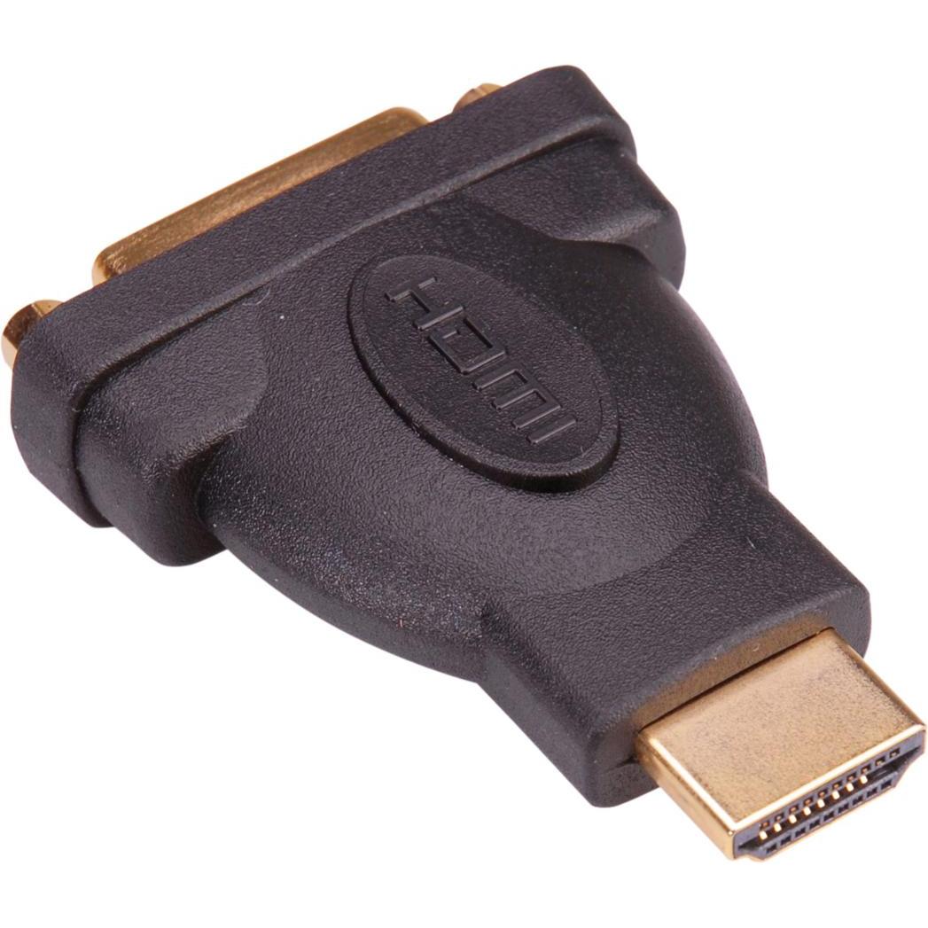 Roline HDMI a (DVI, 5 cm), Adattatore dati + video, Nero