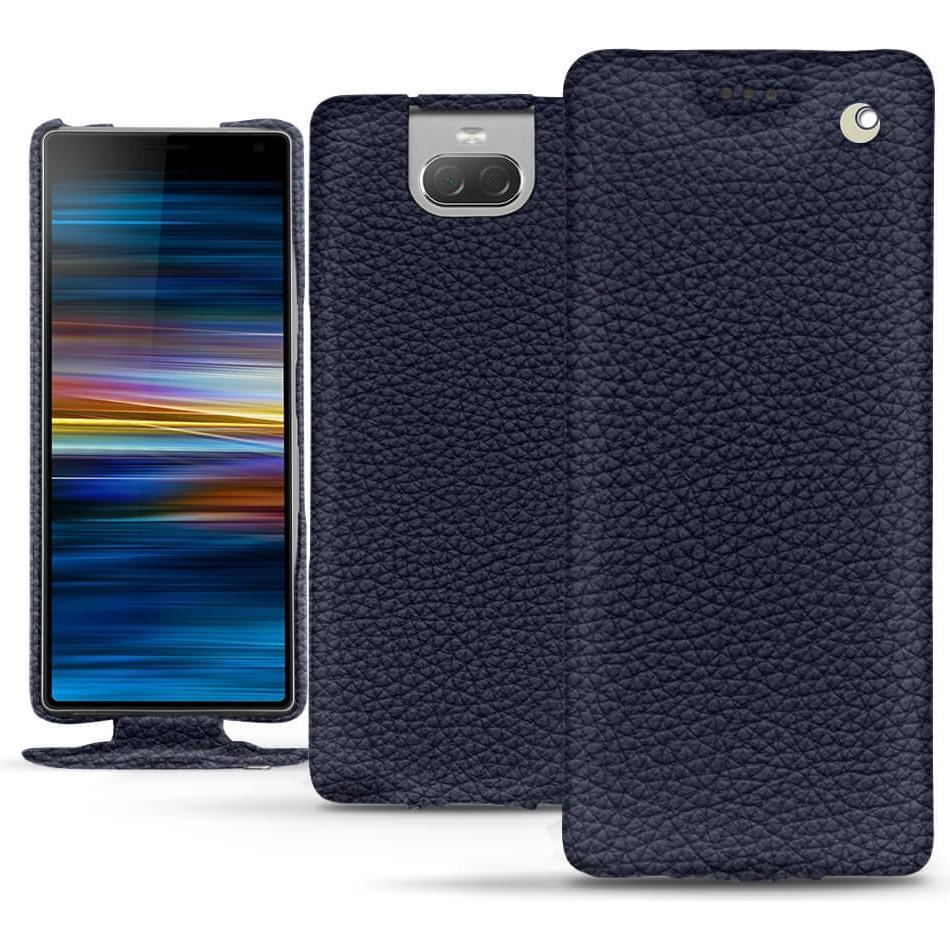 Noreve Lederschutzhülle vertikal (Sony Xperia 10 Plus), Smartphone Hülle, Violett