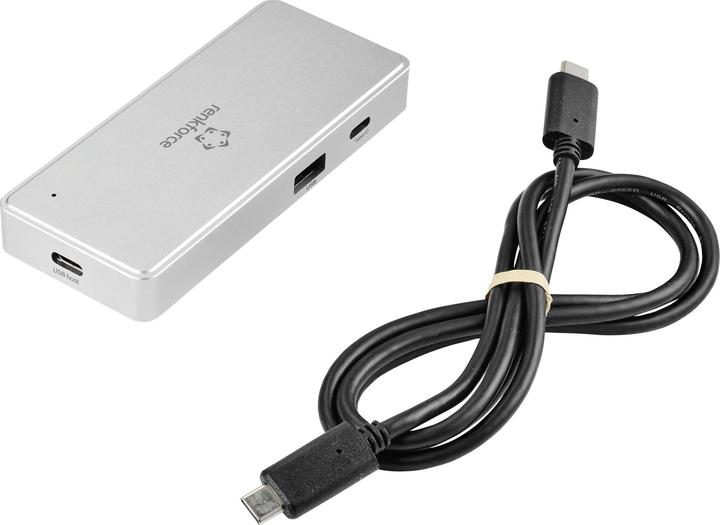Actual product image Renkforce External USB 3.2 Gen1 (USB 3.0) Memory Card Reader and Hub USB-C (USB-C)