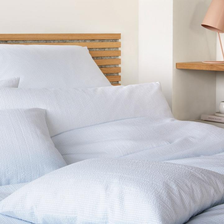 Immagine prodotto Elegante Biancheria da letto Stockholm in seersucker intrecciato (Set di biancheria da letto, 135x200 cm + 80x80 cm)