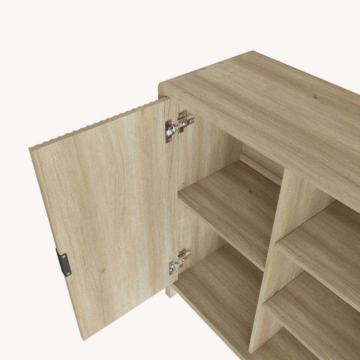 Image du produit En.Casa Kommode Lukkodso 82x75x30 cm Eicheoptik, mittelhell (75 x 30 x 82 cm)