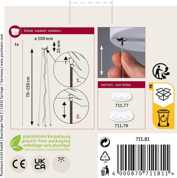 Image du produit Paulmann Suspension Volea