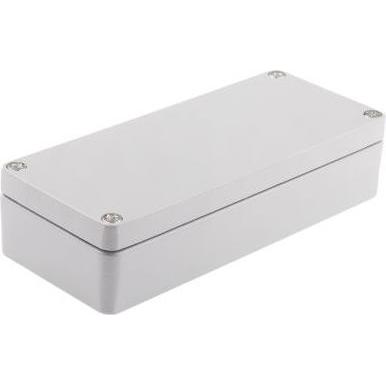 Rs Pro Gehäuse Aluminium lackiert 150x64x34mm (Gehäuse), Elektronikzubehör + Gehäuse, Grau