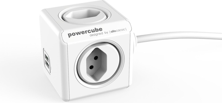 Produktbild Allocacoc PowerCube Extended S+ (4 x, Typ 13, USB-A, 1.50 m)